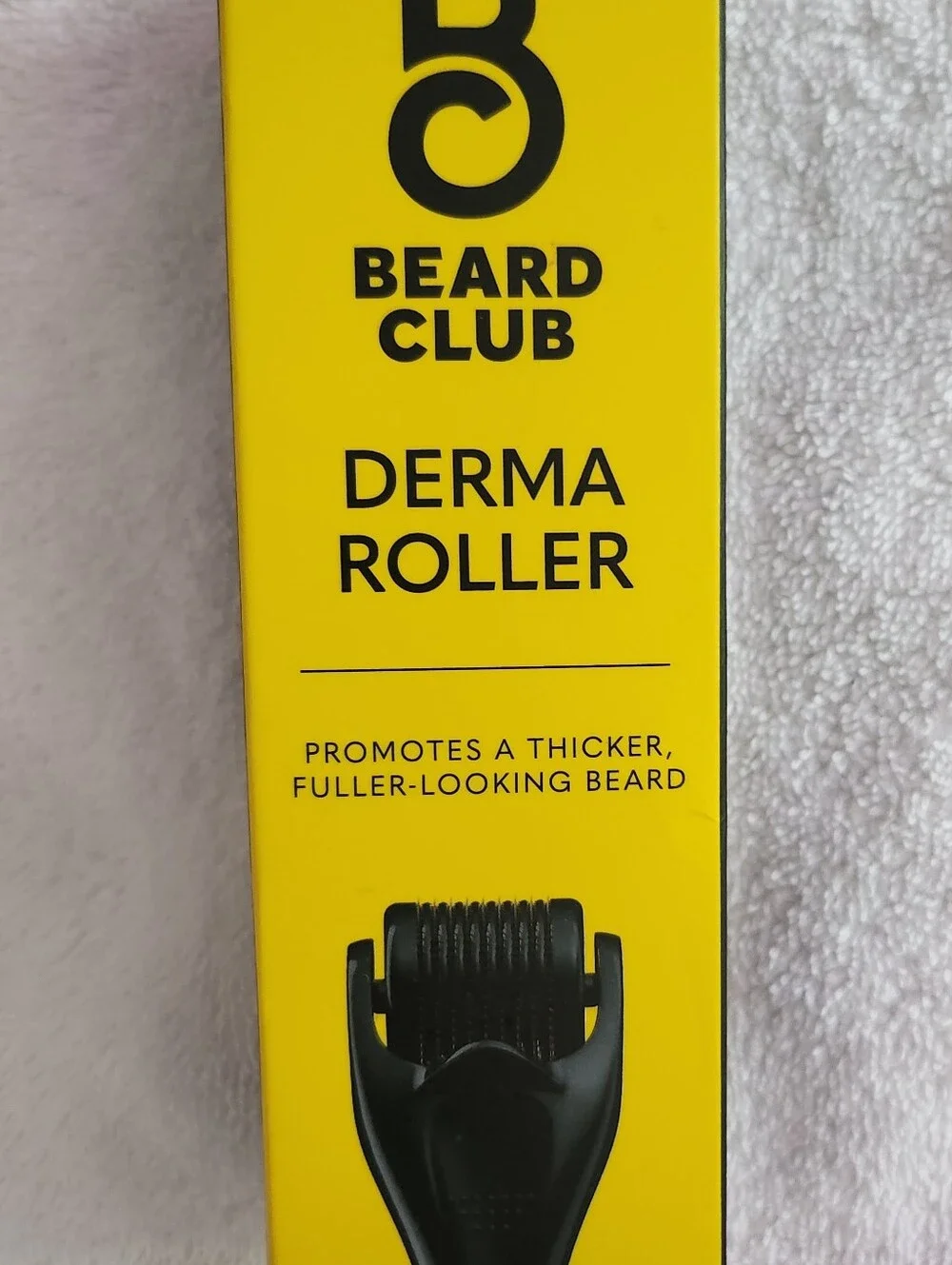 Derma Roller for Thicker-Looking Beard - Yellow Packaging, Black Roller